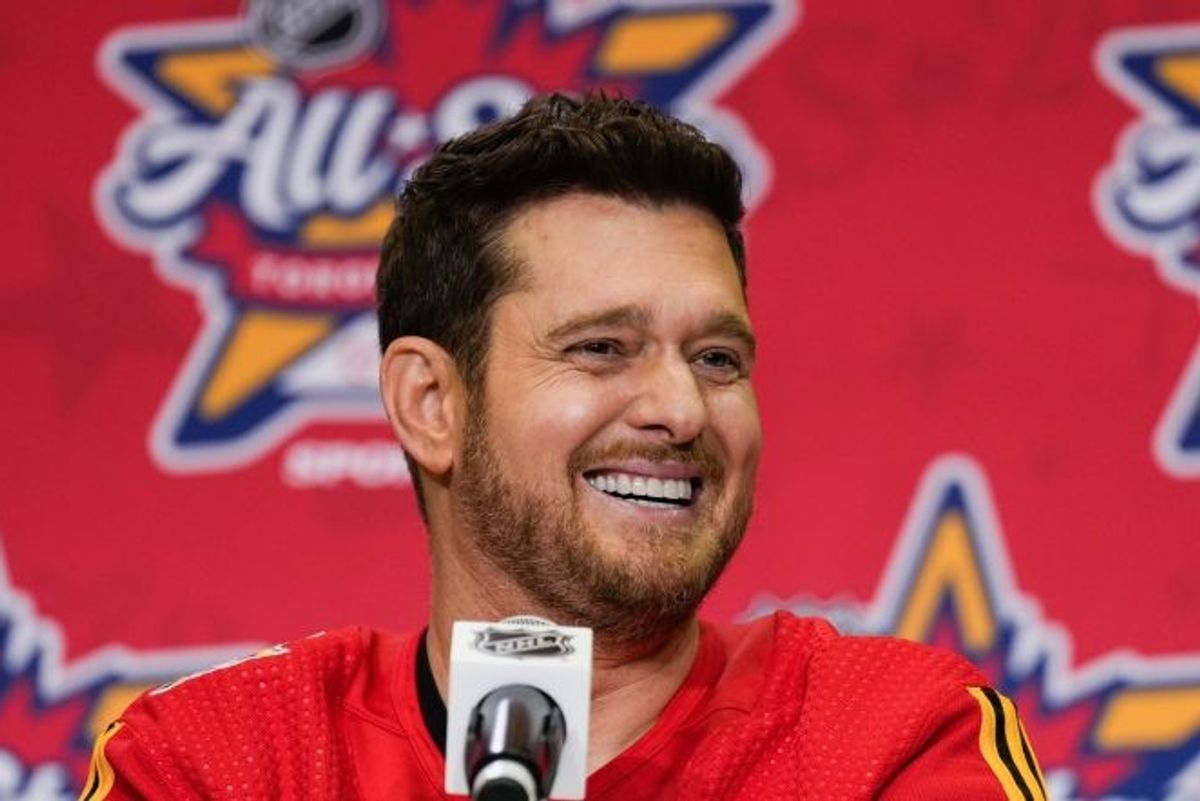 Michael Bublé at NHL All-Star Weekend on Feb. 1, 2024