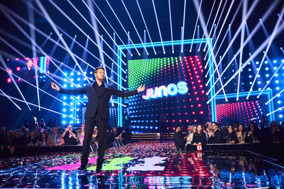 Michael Bublé hosting the 2025 Junos in Vancouver, British Columbia, Canada on March 30, 2025.