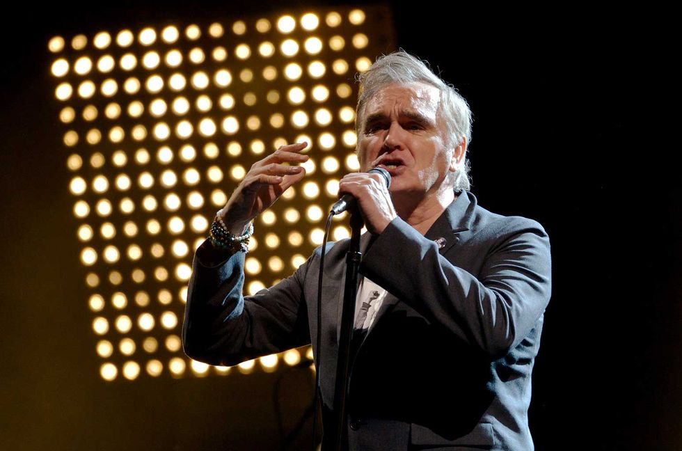 Morrissey performs live on stage at Wembley Arena on March 14, 2020 in London.