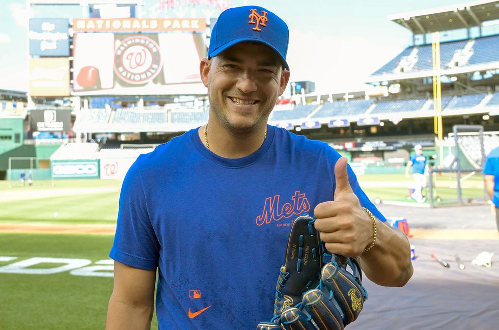 New York Mets second baseman Jose Iglesias walks off the field prior to the New York Mets versus the Washington Nationals on July 1, 2024 at Nationals Park in Washington, D.C.