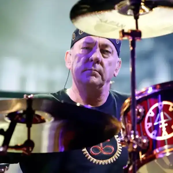 NEW YORK, NY - OCTOBER 22: Drummer Neil Peart of Rush performs at the Barclays Center on October 22, 2012 in the Brooklyn borough of New York, New York.