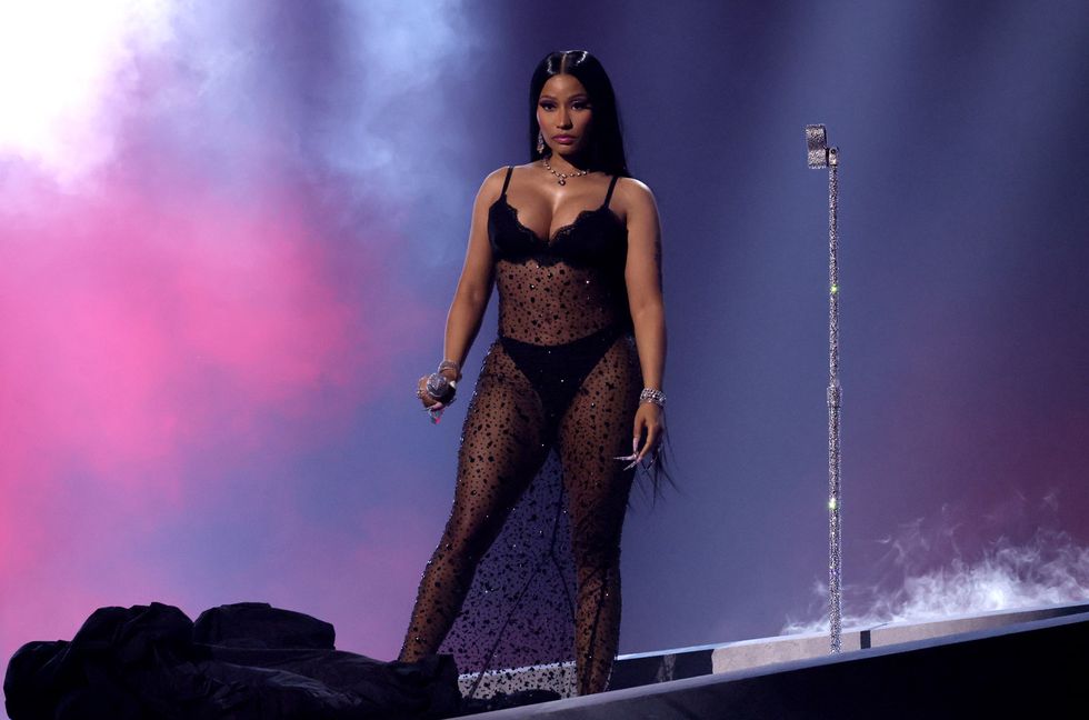 Nicki Minaj performs onstage at the 2023 MTV Video Music Awards on Sept. 12, 2023 in Newark, New Jersey.