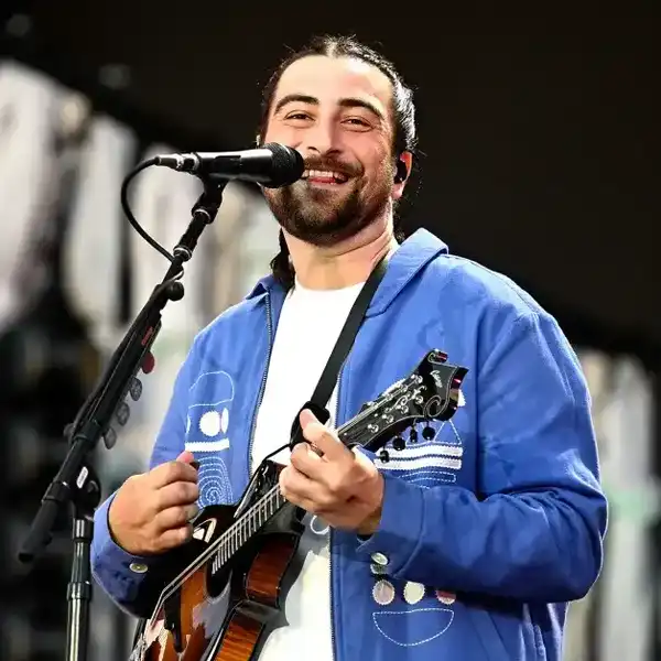 Noah Kahan performs on the Great Oak stage during BST Hyde Park at Hyde Park on July 04, 2025 in London, England.