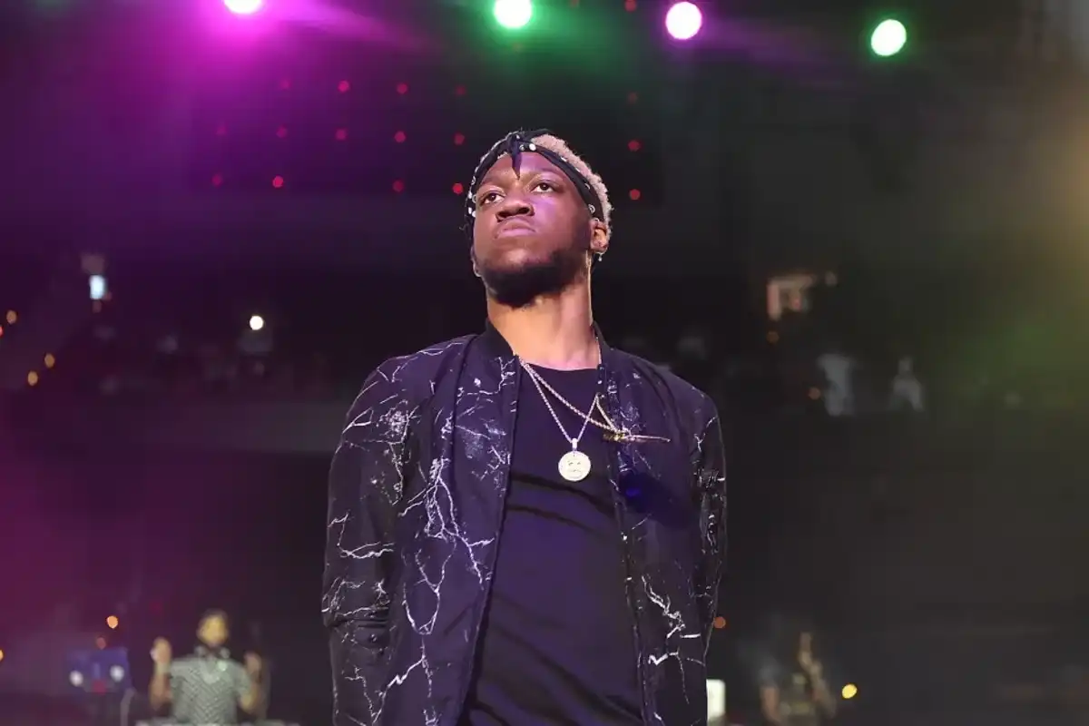 OG Maco performs onstage at Hot 107.9 Birthday Bash Block Show at Phillips Arena on June 20, 2015 in Atlanta.