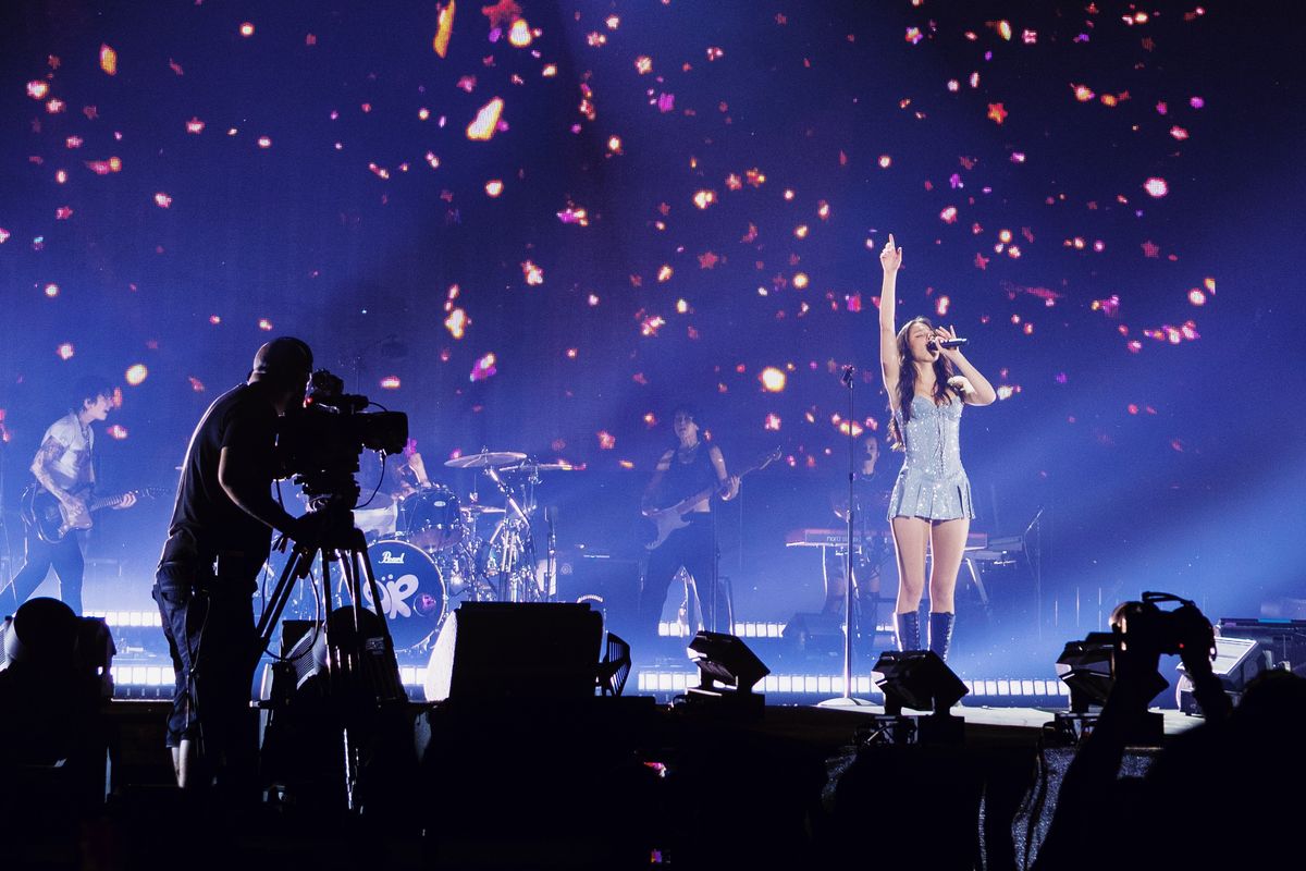 Olivia Rodrigo at Osheaga in Montreal on August 3, 2025.