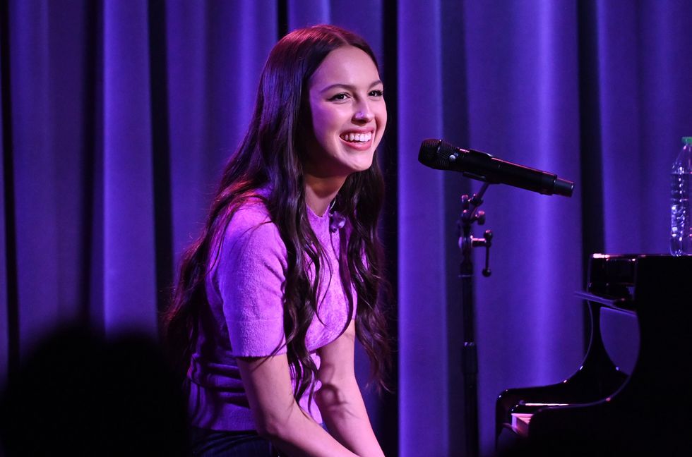 Olivia Rodrigo at The Drop: Olivia Rodrigo at The GRAMMY Museum on October 3, 2023 in Los Angeles.