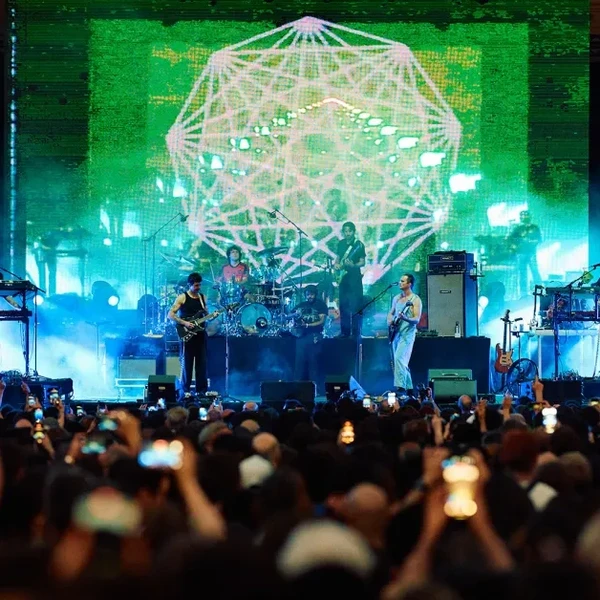 Onstage at Poble Espanyon in Barcelona in May.