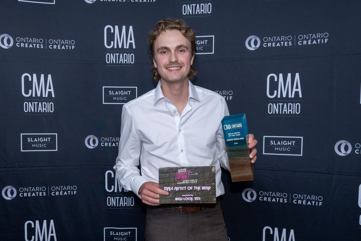 Owen Riegling at the 2024 CMAOntario Awards