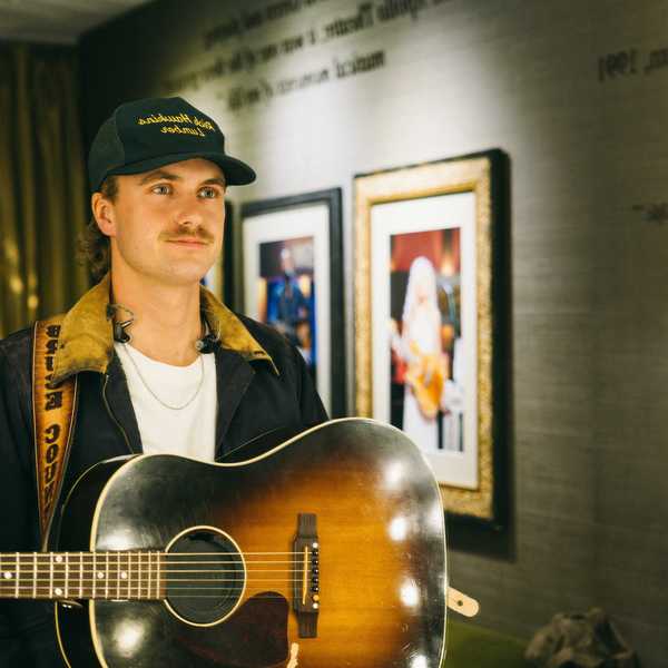 Owen Riegling backstage at the Grand Ole Opry in Nashville on April 22, 2026.