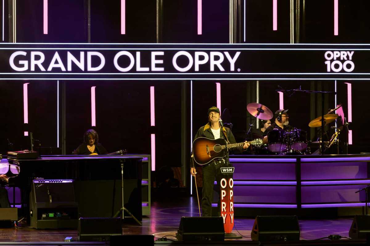 Owen Riegling backstage at the Grand Ole Opry in Nashville on April 22, 2026.