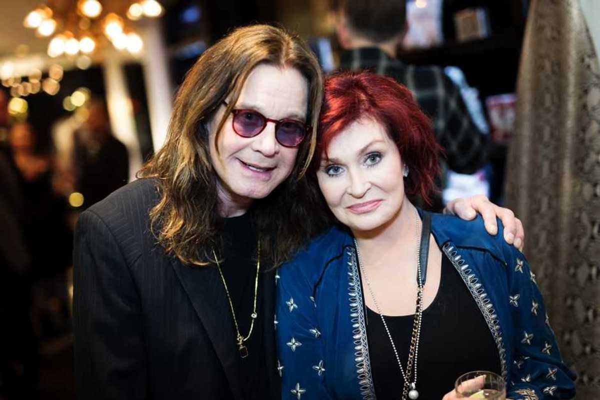Ozzy Osbourne and Sharon Osbourne attend the Billy Morrison - Aude Somnia Solo Exhibition at Elisabeth Weinstock on Sept. 28, 2017 in Los Angeles.