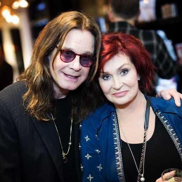 Ozzy Osbourne and Sharon Osbourne attend the Billy Morrison - Aude Somnia Solo Exhibition at Elisabeth Weinstock on Sept. 28, 2017 in Los Angeles.