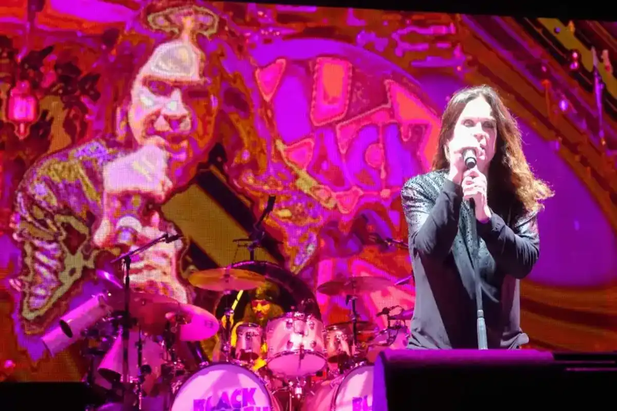 Ozzy Osbourne of Black Sabbath performs at Ozzfest 2016 at San Manuel Amphitheater on September 24, 2016 in Los Angeles, California.