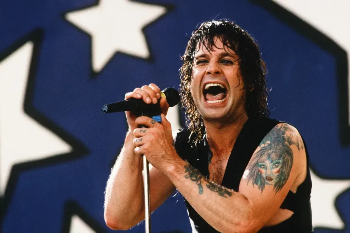 Ozzy Osbourne performs at Moscow Music Peace Festival 1989 on August 12 and 13 at Luzhniki Stadium in Moscow.