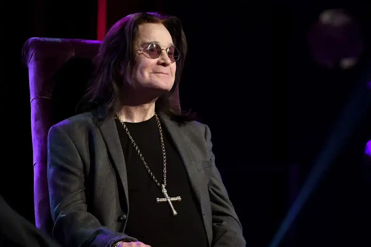 Ozzy Osbourne speaks onstage at iHeartRadio ICONS with Ozzy Osbourne: In Celebration of Ordinary Man at iHeartRadio Theater on February 24, 2020 in Burbank, California.