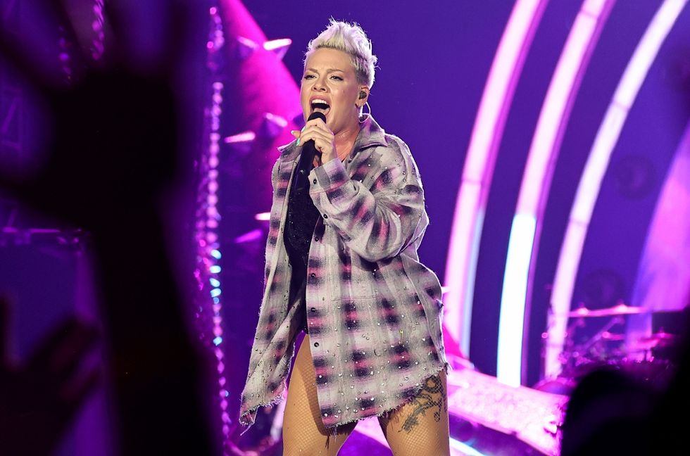 P!NK performs onstage during Summer Carnival 2024 at The Dome at America’s Center on Aug. 10, 2024 in St Louis, Missouri.