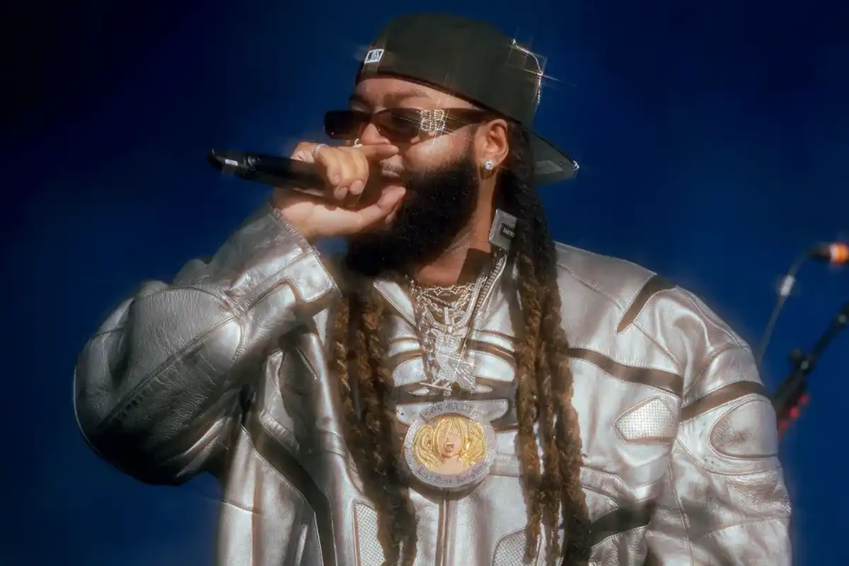 PARTYNEXTDOOR performs at day 2 of Afro Nation Detroit 2024 at Bedrock's Douglass Site on Aug. 18, 2024 in Detroit, Michigan.