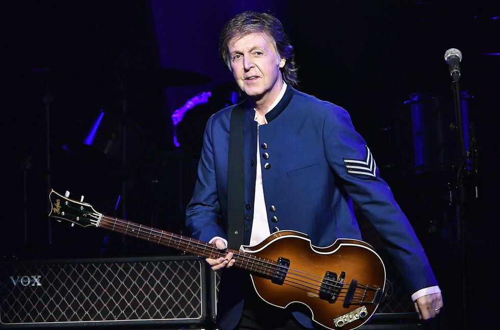 Paul McCartney performs in concert at American Airlines Arena on July 7, 2017 in Miami, Florida.