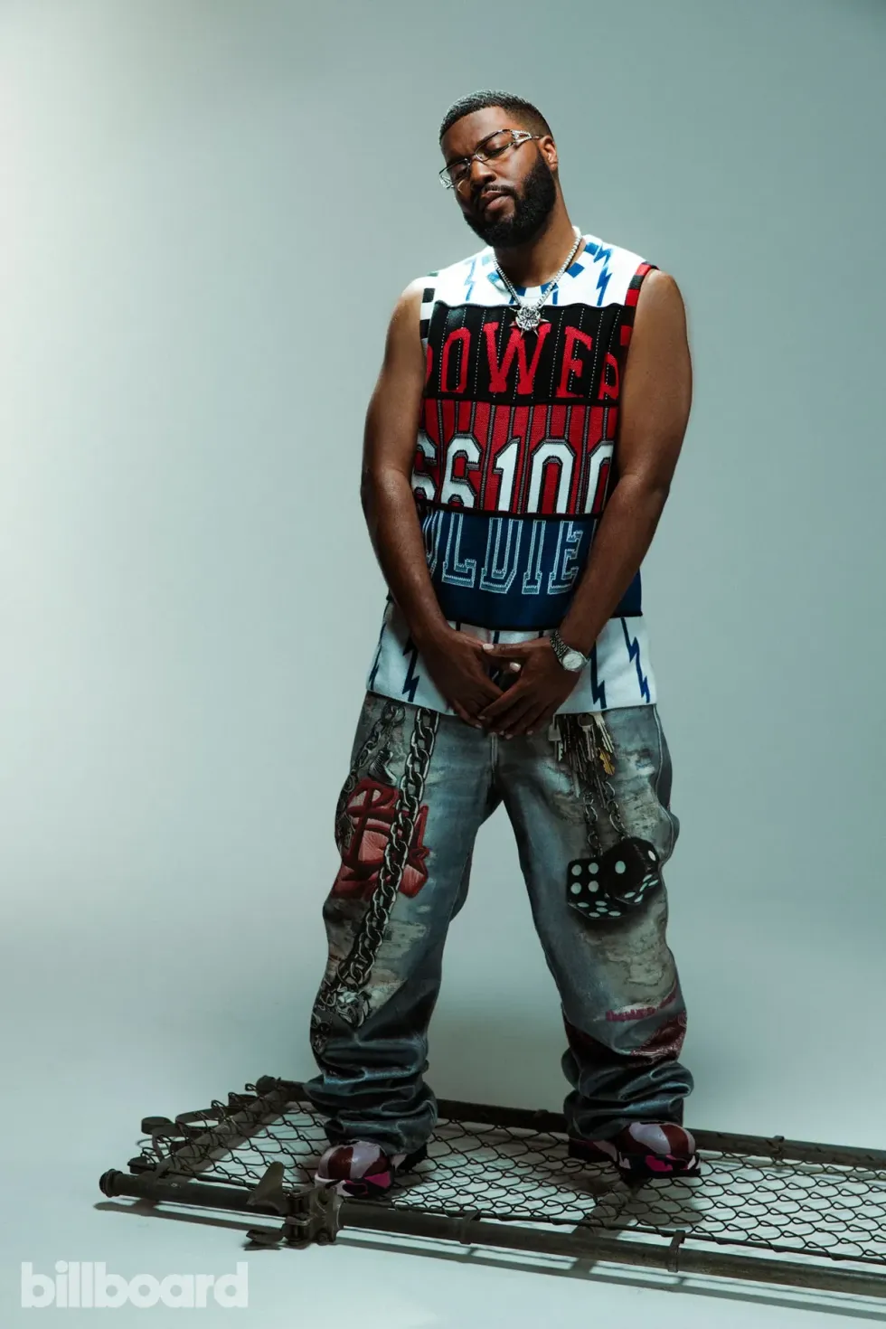 PDF top, pants and shoes; Gentle Monster glasses, Magdelena necklace, Rolex watch.