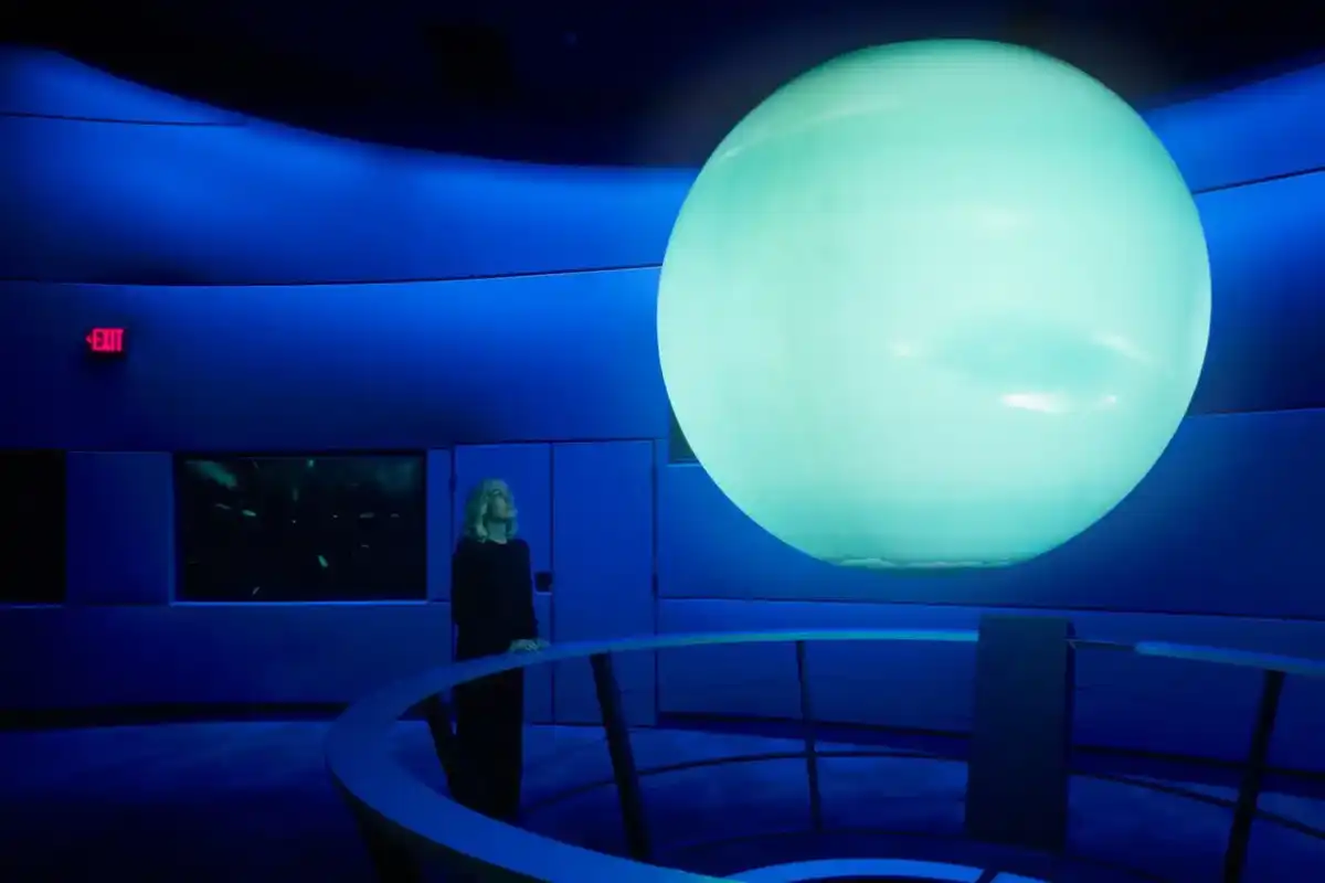 Phoebe Bridgers at the Liberty Science Center's planetarium in Jersey City, N.J.