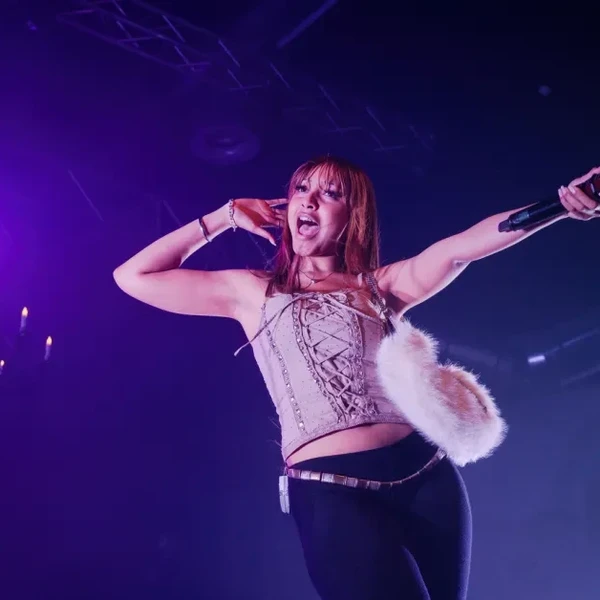 PinkPantheress performs live on stage during a concert at the Huxleys on March 1, 2024 in Berlin, Germany.