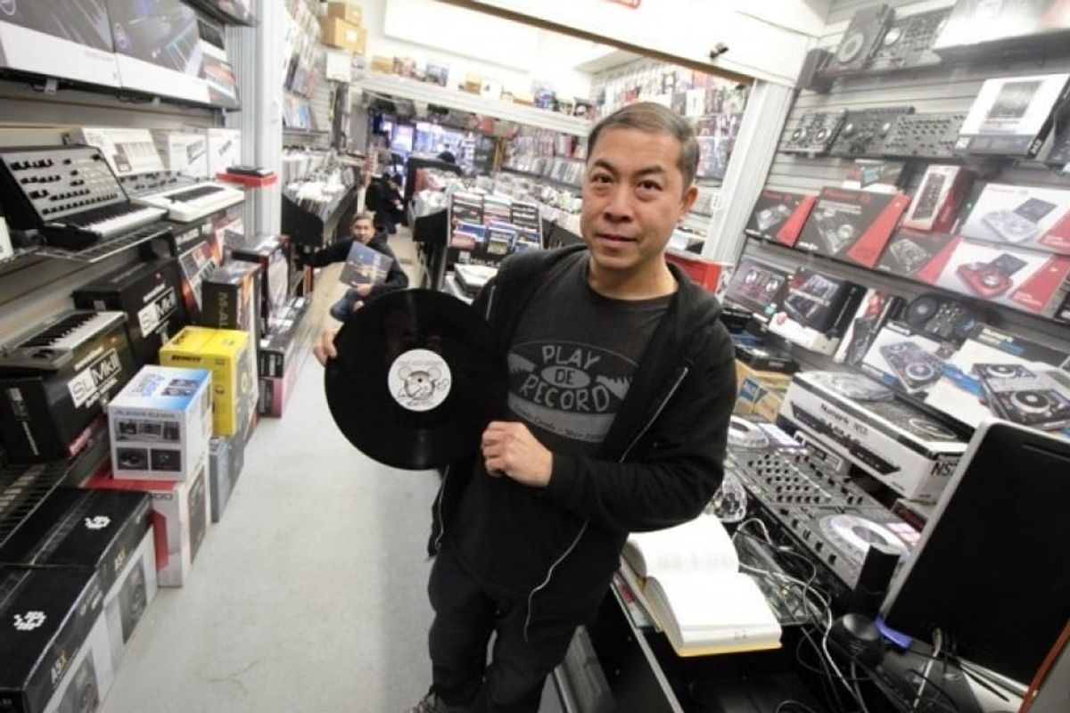 Play De Record owner Eugene Tam in his Toronto record store
