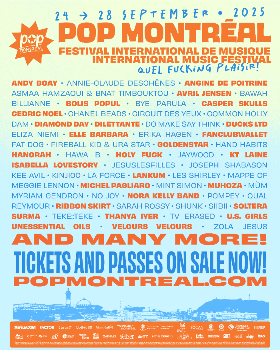POP Montreal 2025 lineup.