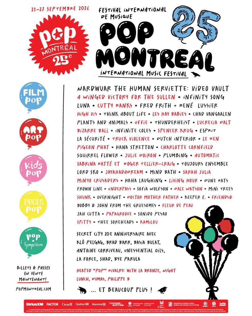 POP Montreal First Names 2026
