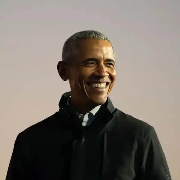 President Barack Obama speaks during a drive-in campaign rally with Democratic presidential nominee Joe Biden at Belle Isle on October 31, 2020 in Detroit.