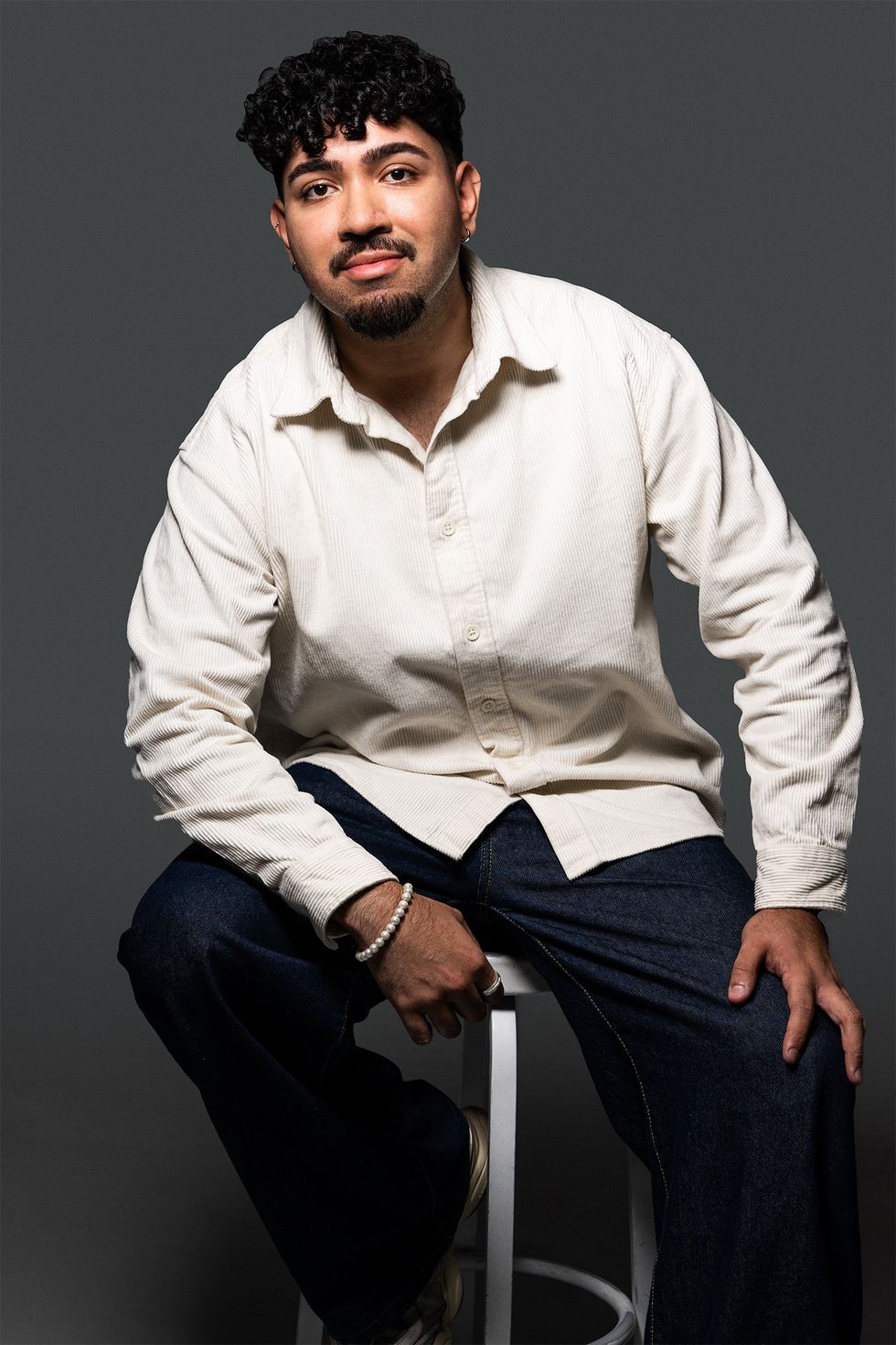 Relvyn Gael Lopez of Right Hand Co. photographed by Lane Dorsey in Toronto, 2025. Makeup by Jacqueline Marques and Vanessa Baudner.