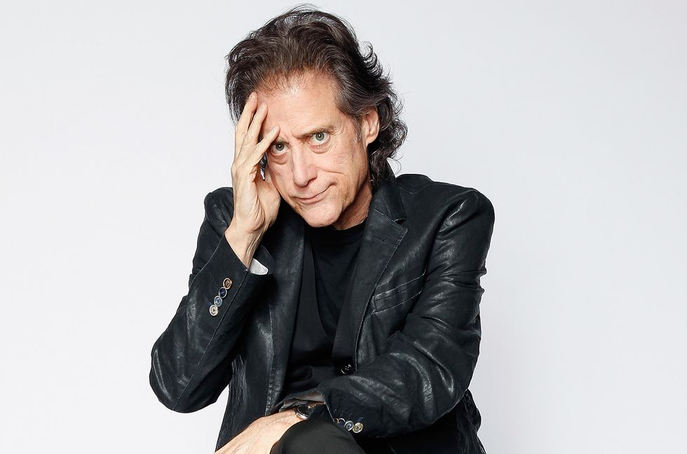Richard Lewis poses for a portrait session at The Laugh Factory on May 5, 2014 in West Hollywood, California.