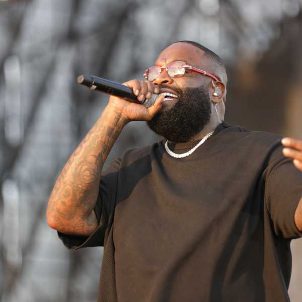 Rick Ross performs during the "Miami Jazz In The Gardens" music festival at Hard Rock Stadium on March 09, 2024 in Miami Gardens, Florida.
