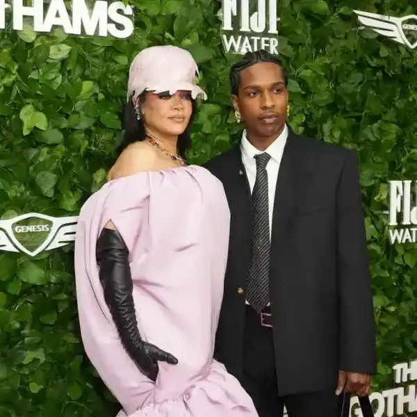 Rihanna and A$AP Rocky at the 35th Annual Gotham Film Awards held at Cipriani Wall Street on December 01, 2025 in New York, New York.