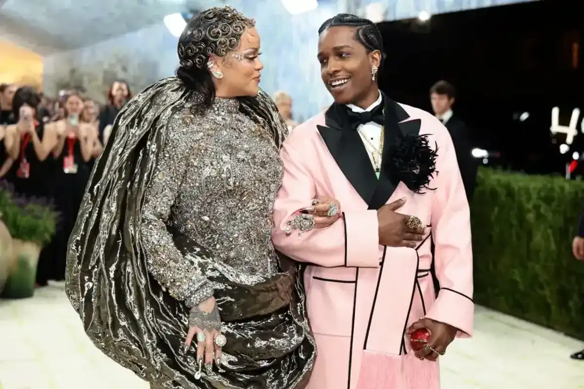 Rihanna and A$AP Rocky attend the 2026 Met Gala celebrating "Costume Art" at the Metropolitan Museum of Art on May 4, 2026, in New York City.