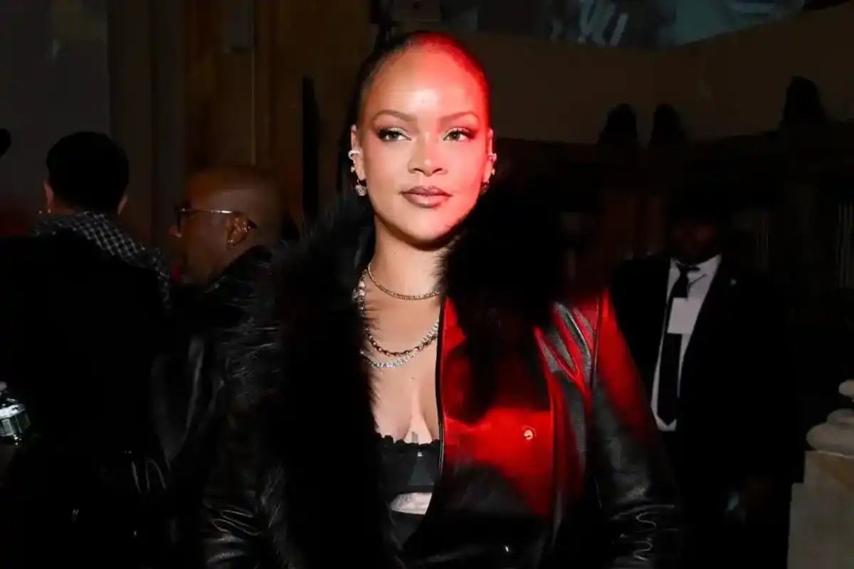 Rihanna at the AWGE fashion show as part of RTW Fall 2026 on February 13, 2026 in New York, New York.