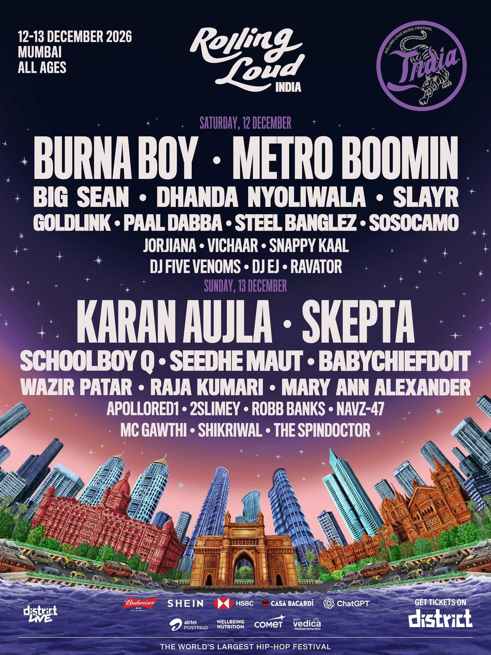 Rolling Loud India 2026 lineup