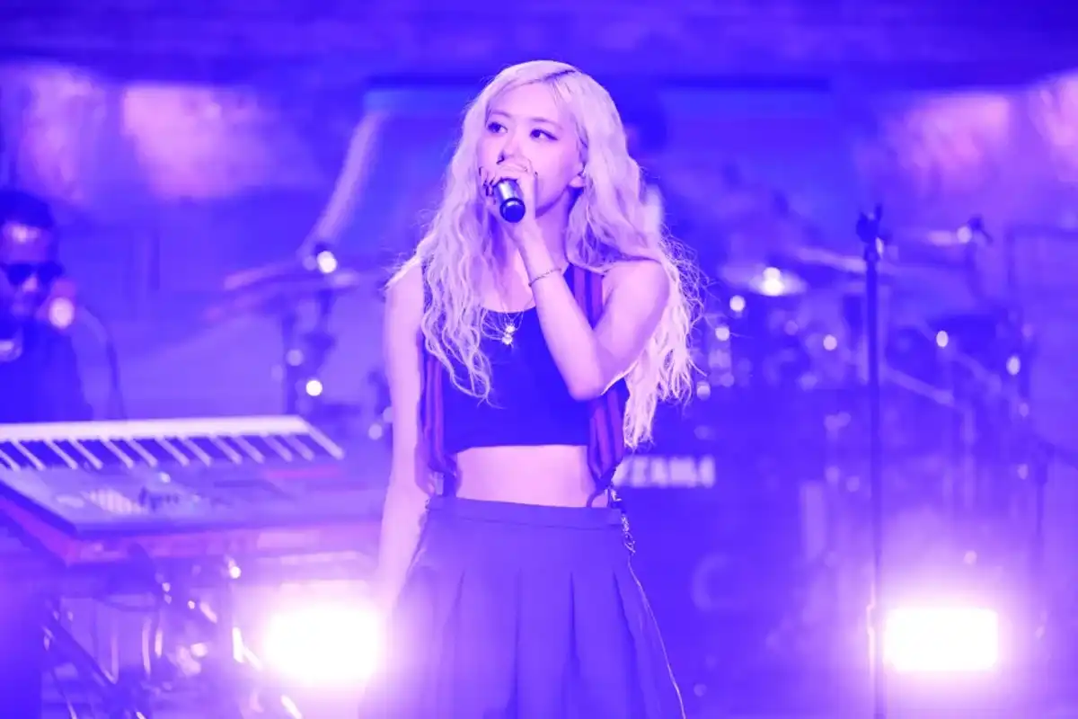 Rosé performs on 'The Tonight Show' on December 11, 2024.