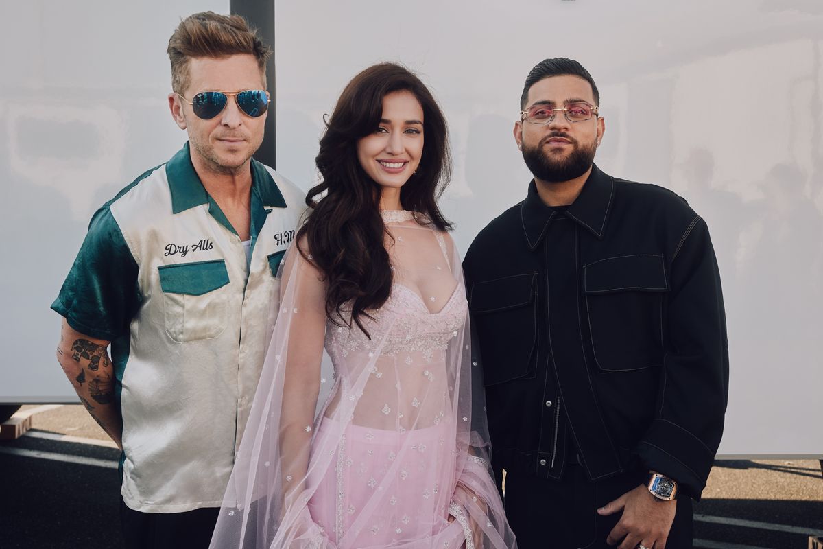 Ryan Tedder, Bollywood star Disha Patani and Karan Aujla, part of a recent cross-culture collaboration.