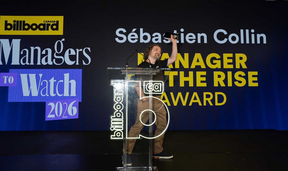 S\u00e9bastien Collin at Billboard Canada Managers to Watch 2026