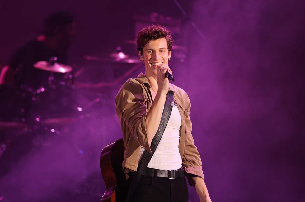 Shawn Mendes performs onstage during the 8th annual "We Can Survive" concert hosted by Audacy at Hollywood Bowl on October 23, 2021 in Los Angeles, California. (Photo by Amy Sussman/Getty Images for Audacy)