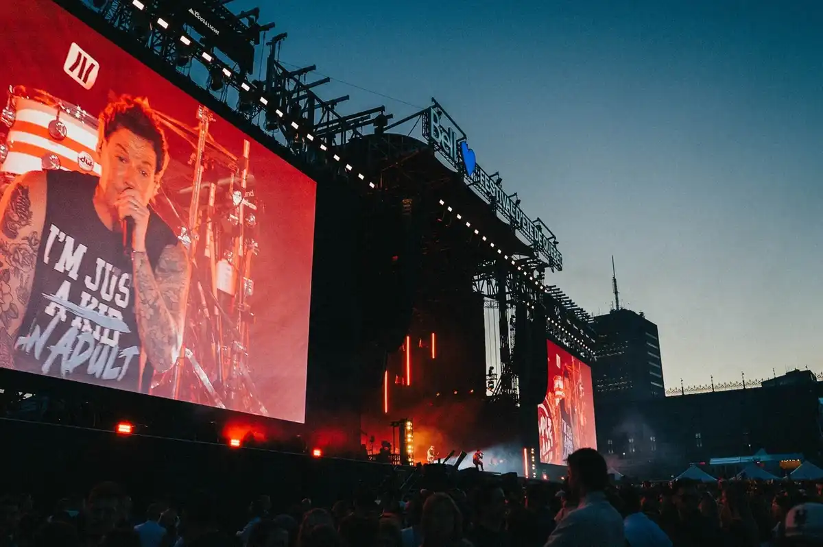 Simple Plan at Festival d'été de Québec in Quebec City on July 4, 2025.