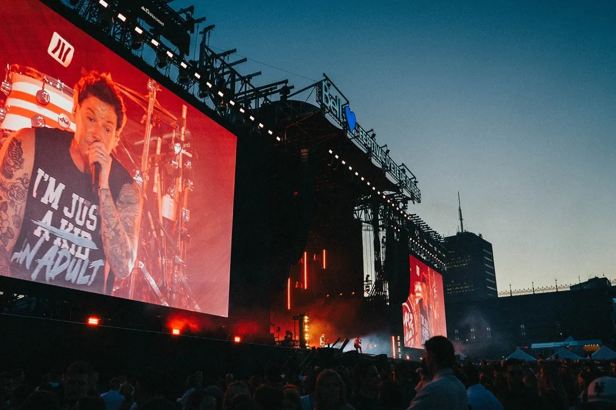 Simple Plan at Festival d'été de Québec in Quebec City on July 4, 2025.