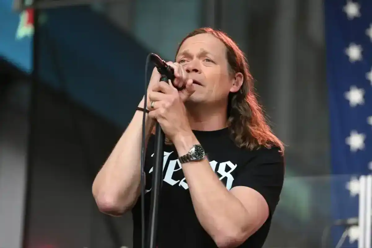 Singer Brad Arnold of 3 Doors Down performs at 2023 FOX & Friends' Summer Concert Series on May 26, 2023, in New York City.