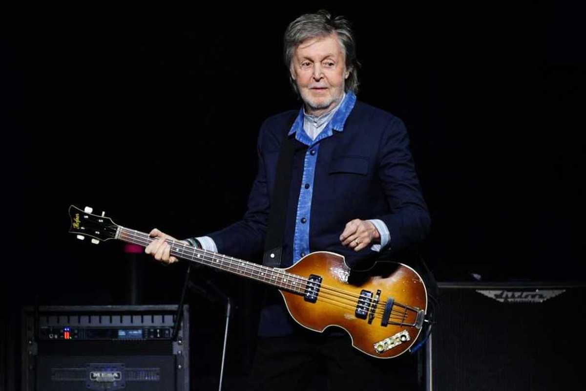 Sir Paul McCartney performs at The O2 Arena during his 'Got Back' world tour on December 18, 2024 in London.