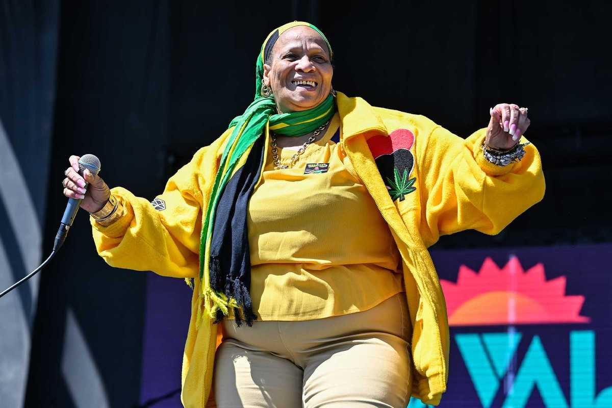 Sister Nancy performs on Day 2 of Mill Valley Music Festival at Friends Field on May 11, 2025 in Mill Valley, California.