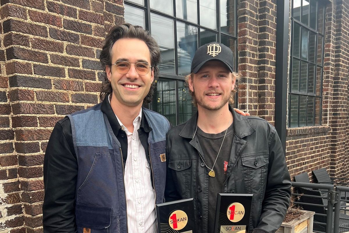 SOCAN's Liam Russell (l) and James Barker