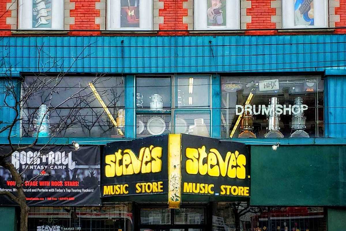 Steve's Music Store in Toronto.