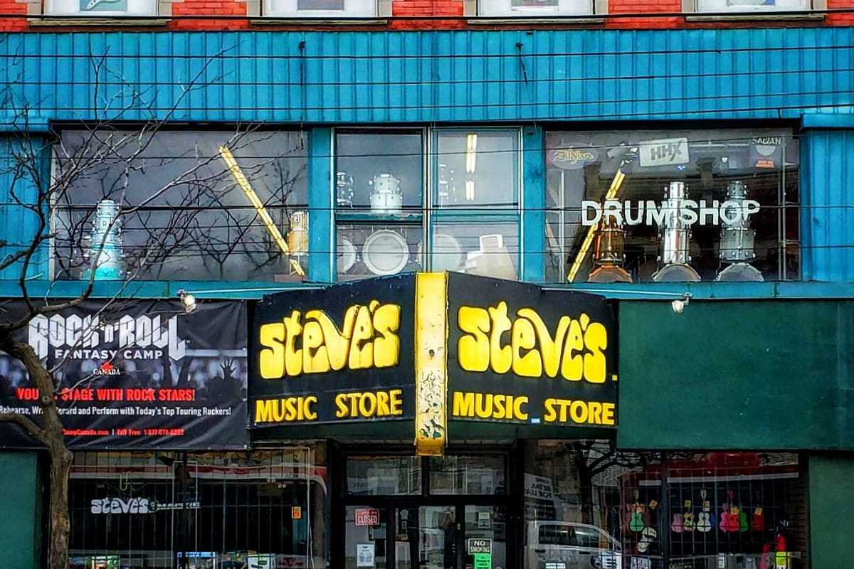 Steve's Music Store in Toronto.