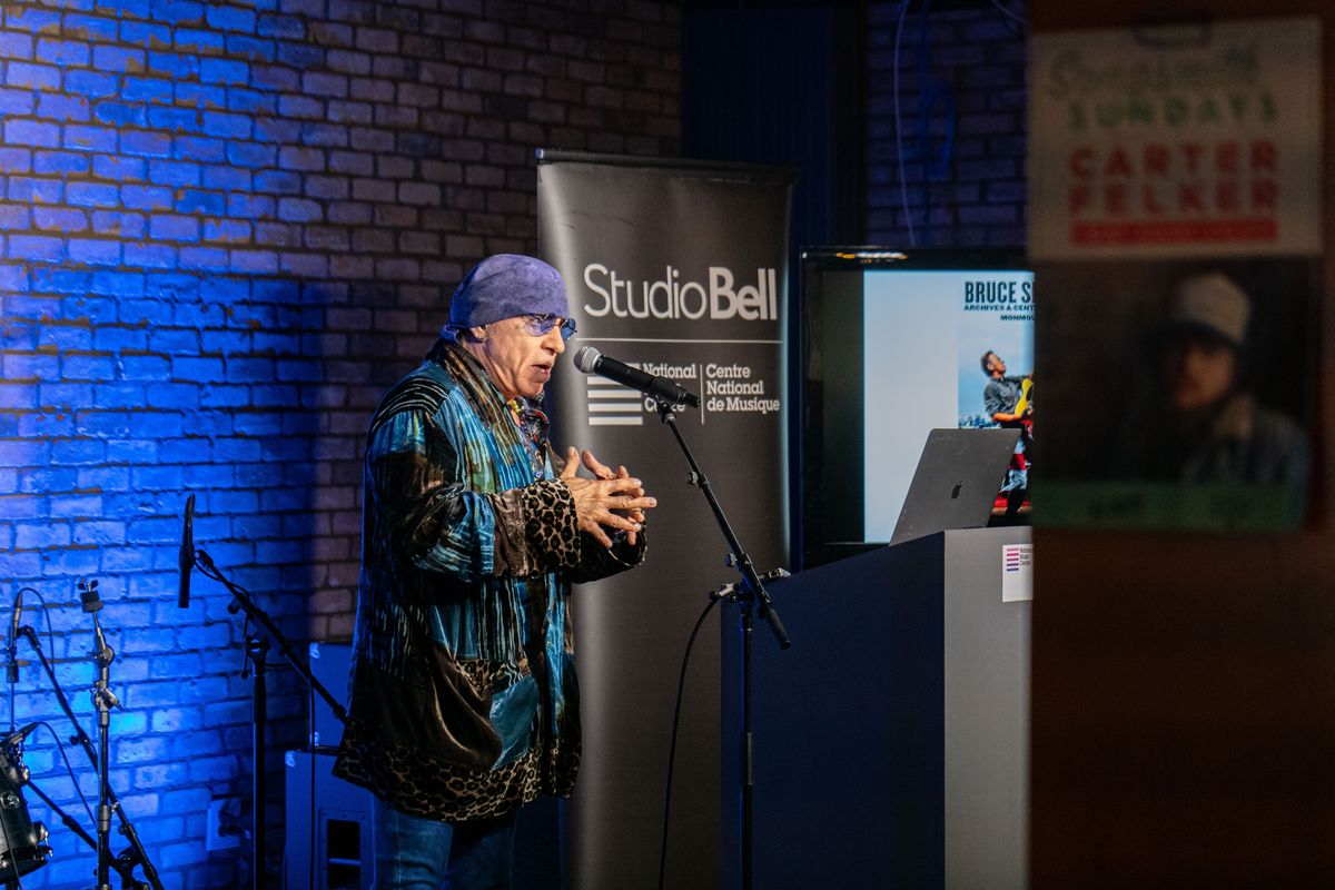 Steven Van Zandt at the partnership announcement on November 15