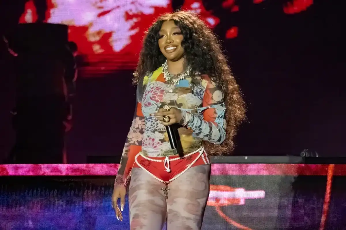 SZA performs during the 2024 Dreamville Music Festival at Dorothea Dix Park on April 6, 2024 in Raleigh, North Carolina.